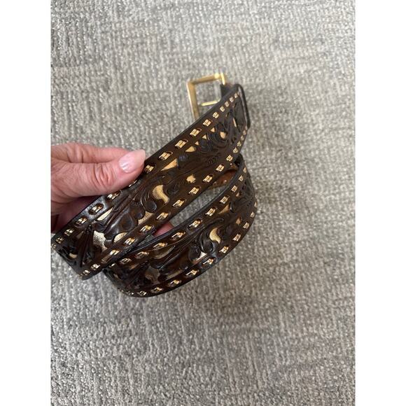 Justin tooled design belt womens - Picture 8 of 8